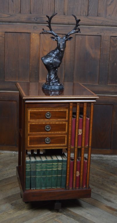 Mahogany Revolving Bookcase By John Taylor Of Edinburgh SAI3558