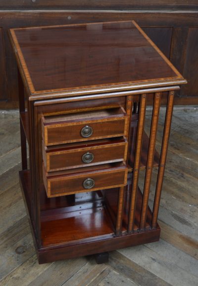 Mahogany Revolving Bookcase By John Taylor Of Edinburgh SAI3558 - Image 4