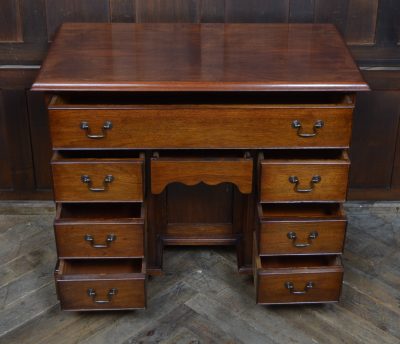 Edwardian Mahogany Knee Hole Desk SAI3539 - Image 4