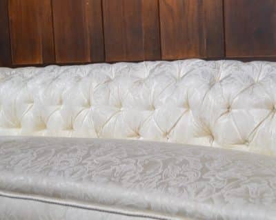 Victorian Oak Damask Sofa SAI3521 - Image 5