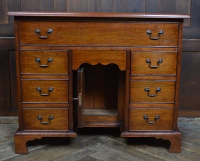 Edwardian Mahogany Knee Hole Desk SAI3539 - Image 6