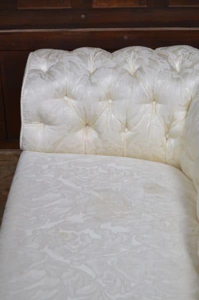 Victorian Oak Damask Sofa SAI3521 - Image 10
