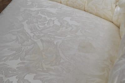Victorian Oak Damask Sofa SAI3521 - Image 11