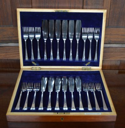 Waring & Gillows Cutlery Set/ Fish Set SAI3514 - Image 5