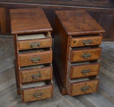 Pair Of Victorian Walnut Bedside Drawers SAI3515 - Image 9