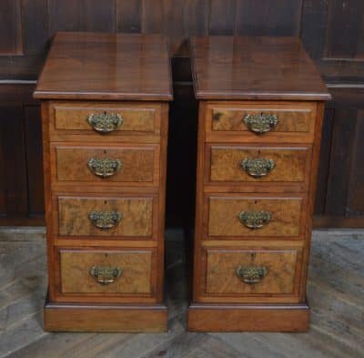 Pair Of Victorian Walnut Bedside Drawers SAI3515 - Image 8