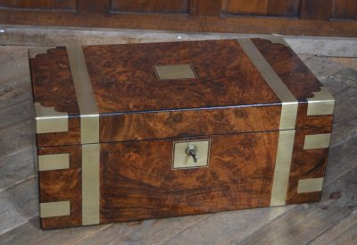 Edwardian Walnut Writing Slope SAI3564 - Image 2