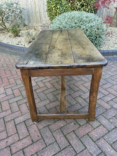18th Century Oak Refectory Farmhouse Dining Table - Image 5