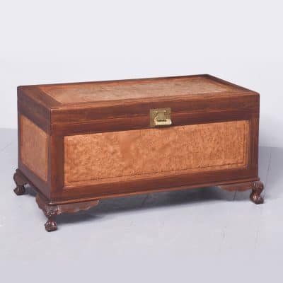 Qing Dynasty Teak, Camphor & Burr-Elm Kist