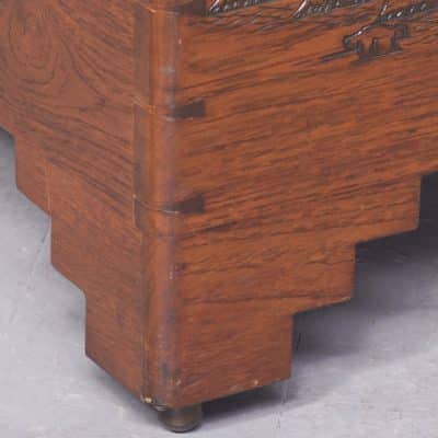 Chinese Carved Teak & Camphor Kist - Image 2