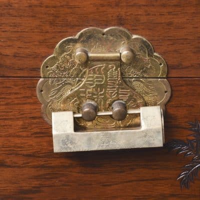 Chinese Carved Teak & Camphor Kist - Image 5
