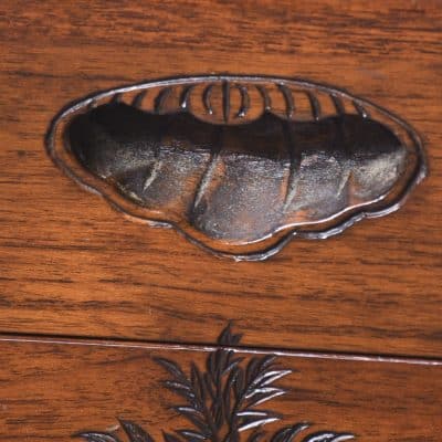 Chinese Carved Teak & Camphor Kist - Image 6
