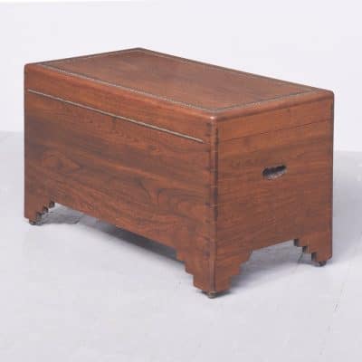 Chinese Carved Teak & Camphor Kist - Image 11