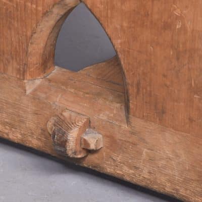 Large 19th Century Gothic Pine Refectory Table from North Leith Parish Church - Image 4