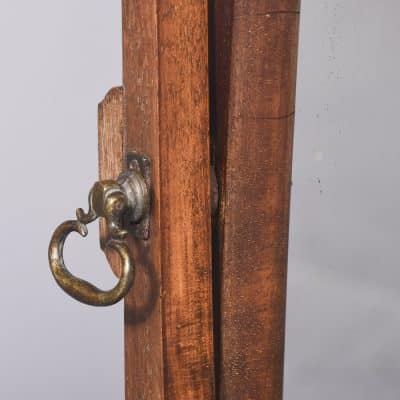 Queen Anne Style Walnut Cheval Mirror - Image 4