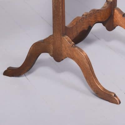 Queen Anne Style Walnut Cheval Mirror - Image 6