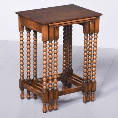 Nest of 3 Solid Oak Occasional Tables