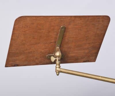 Adjustable Brass & Wood Reading Stand - Image 6