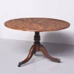 Neat-Sized Georgian Circular Tilt Top Dining Table Antique dining Antique Tables