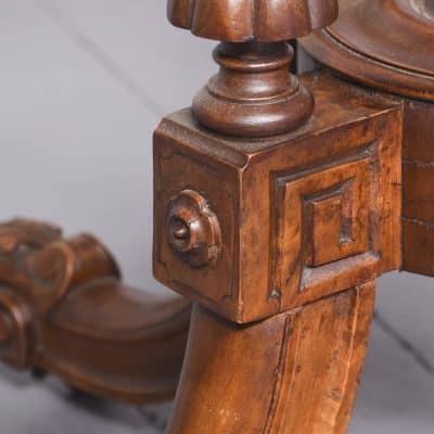 Quality Mid-Victorian Octagonal Burr-Walnut Centre Table - Image 3