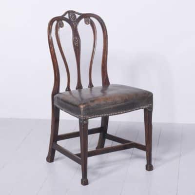 Exceptional Set of 8 Unusual George III Style Mahogany Dining Chairs - Image 2