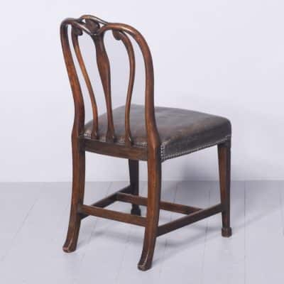 Exceptional Set of 8 Unusual George III Style Mahogany Dining Chairs - Image 4