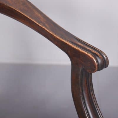 Exceptional Set of 8 Unusual George III Style Mahogany Dining Chairs - Image 7