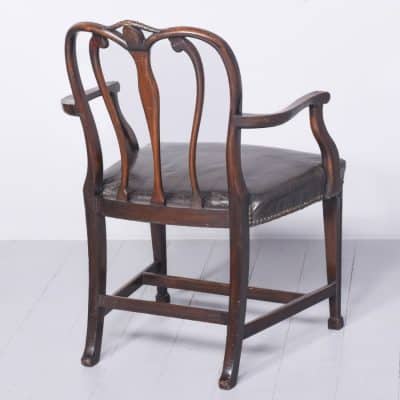 Exceptional Set of 8 Unusual George III Style Mahogany Dining Chairs - Image 11