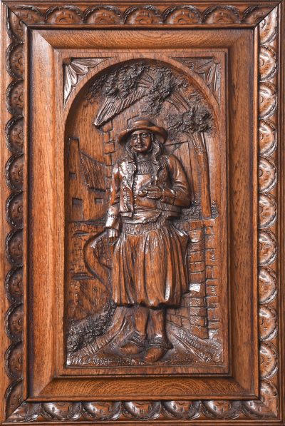 Magnificent Carved Oak Flemish Hall Stand of Very Large Proportions - Image 7