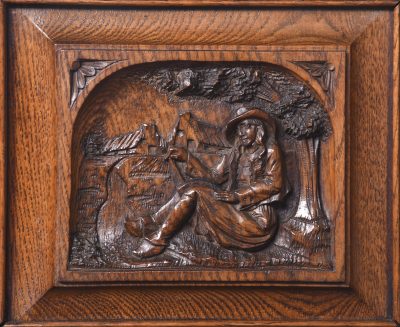 Magnificent Carved Oak Flemish Hall Stand of Very Large Proportions - Image 9