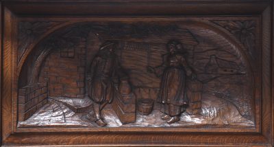 Magnificent Carved Oak Flemish Hall Stand of Very Large Proportions - Image 12