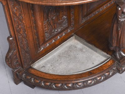 Magnificent Carved Oak Flemish Hall Stand of Very Large Proportions - Image 22
