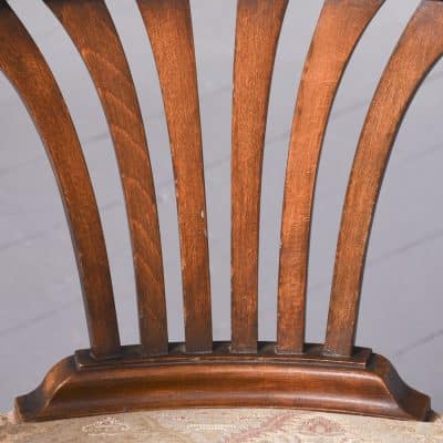 Late Victorian Tapestry Upholstered Revolving Office or Captain’s Chair - Image 4