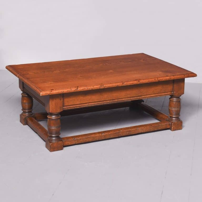 Large Solid Oak Coffee Table