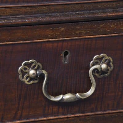 Large Late Victorian Chinese Chippendale-Style Mahogany Breakfront Desk - Image 6