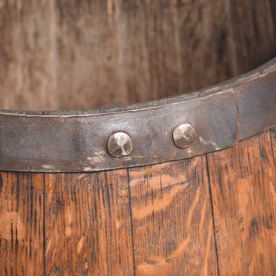 Oak Coopered Stick Stand Barrel in Quarter-Cut Oak with Steel Banding - Image 5