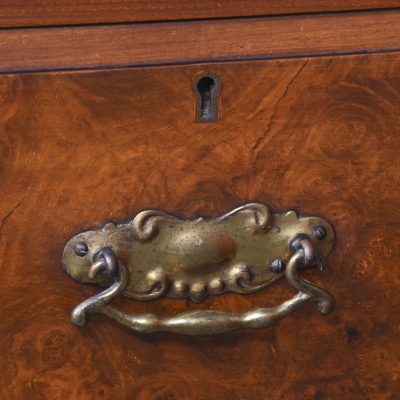 Pair of Late 19th Century Burr Walnut Neat Size Chest of Drawers/Bedside Lockers - Image 5