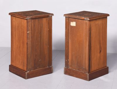 Pair of Late 19th Century Burr Walnut Neat Size Chest of Drawers/Bedside Lockers - Image 8