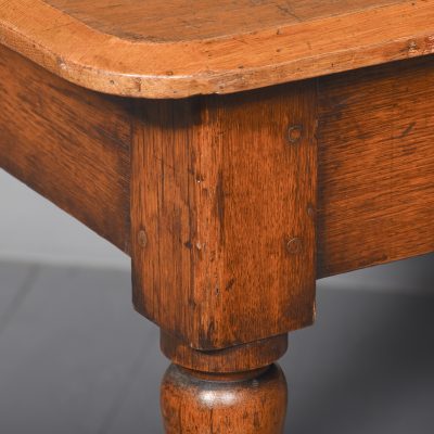 Victorian Oak Side Table - Image 2