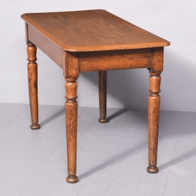 Victorian Oak Side Table - Image 7