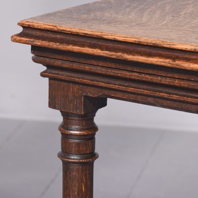 Pair of Gothic Style Carved Oak Chairs - Image 5