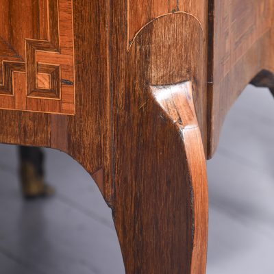 Early 19th Century French Inlaid Rosewood Two Drawer Commode of Desirable Proportions - Image 9