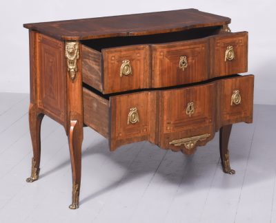 Early 19th Century French Inlaid Rosewood Two Drawer Commode of Desirable Proportions - Image 10