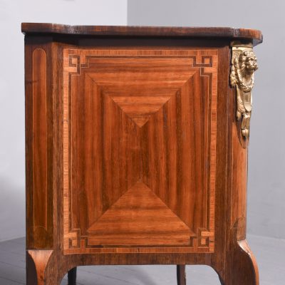 Early 19th Century French Inlaid Rosewood Two Drawer Commode of Desirable Proportions - Image 11