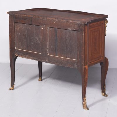 Early 19th Century French Inlaid Rosewood Two Drawer Commode of Desirable Proportions - Image 14
