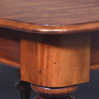 Victorian Mahogany Dining Table with Extra Leaf - Image 4