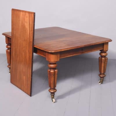Victorian Mahogany Dining Table with Extra Leaf - Image 8