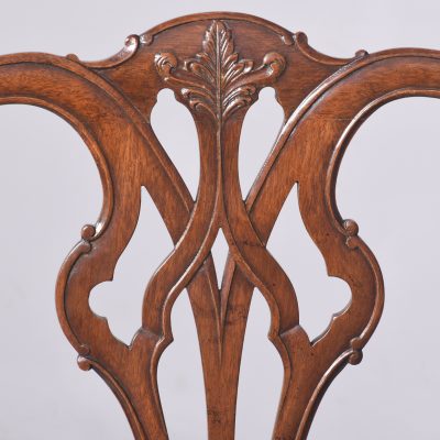 Set of 12 Dining Chairs and Mahogany Table - Image 9