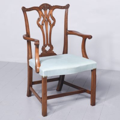 Set of 12 Dining Chairs and Mahogany Table - Image 12