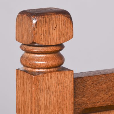 Oak Gothic Revival Hall Seat - Image 2